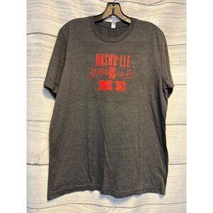 NWOT Bella+Canvas Mens Nashville Is Me Graphic Tee Size L